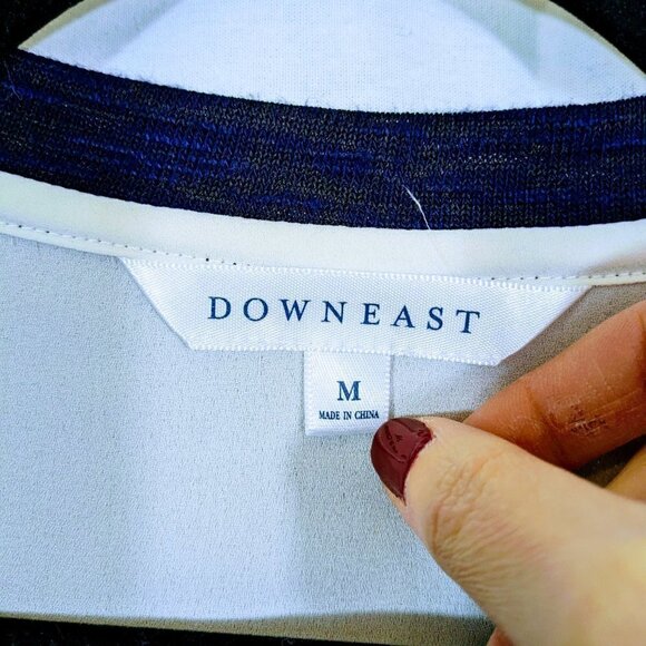 DownEast Faux Layered Sweater/Top Combo Size M - Picture 3 of 4